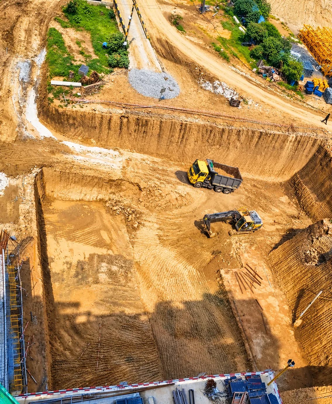 Site photograph of Tru Aquapolis, Clubhouse: excavation work, October 2026