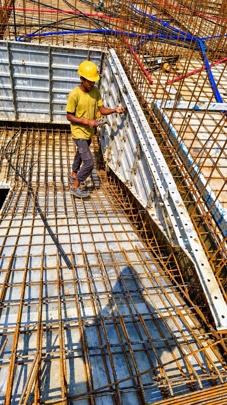 Site photograph of Tru Aquapolis, Tower E: 6th floor staircase shuttering, October 2026