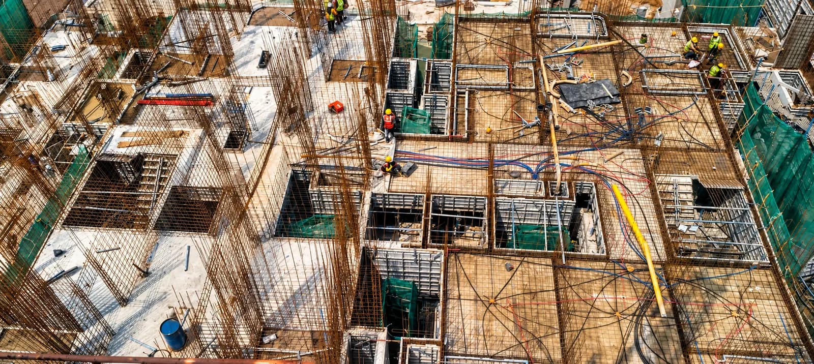 Site photograph of Tru Aquapolis, Tower F: 9th floor wall reinforcement in progress, October 2026