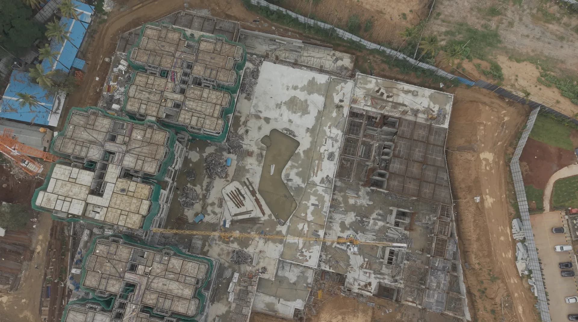 Site photograph of Tru Aquapolis, Site: aerial view of the site, October 2026
