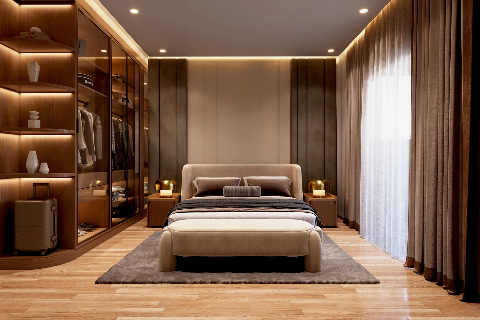 Artistic impression of the indoor fitness area with a table tennis table at Tru Aquapolis